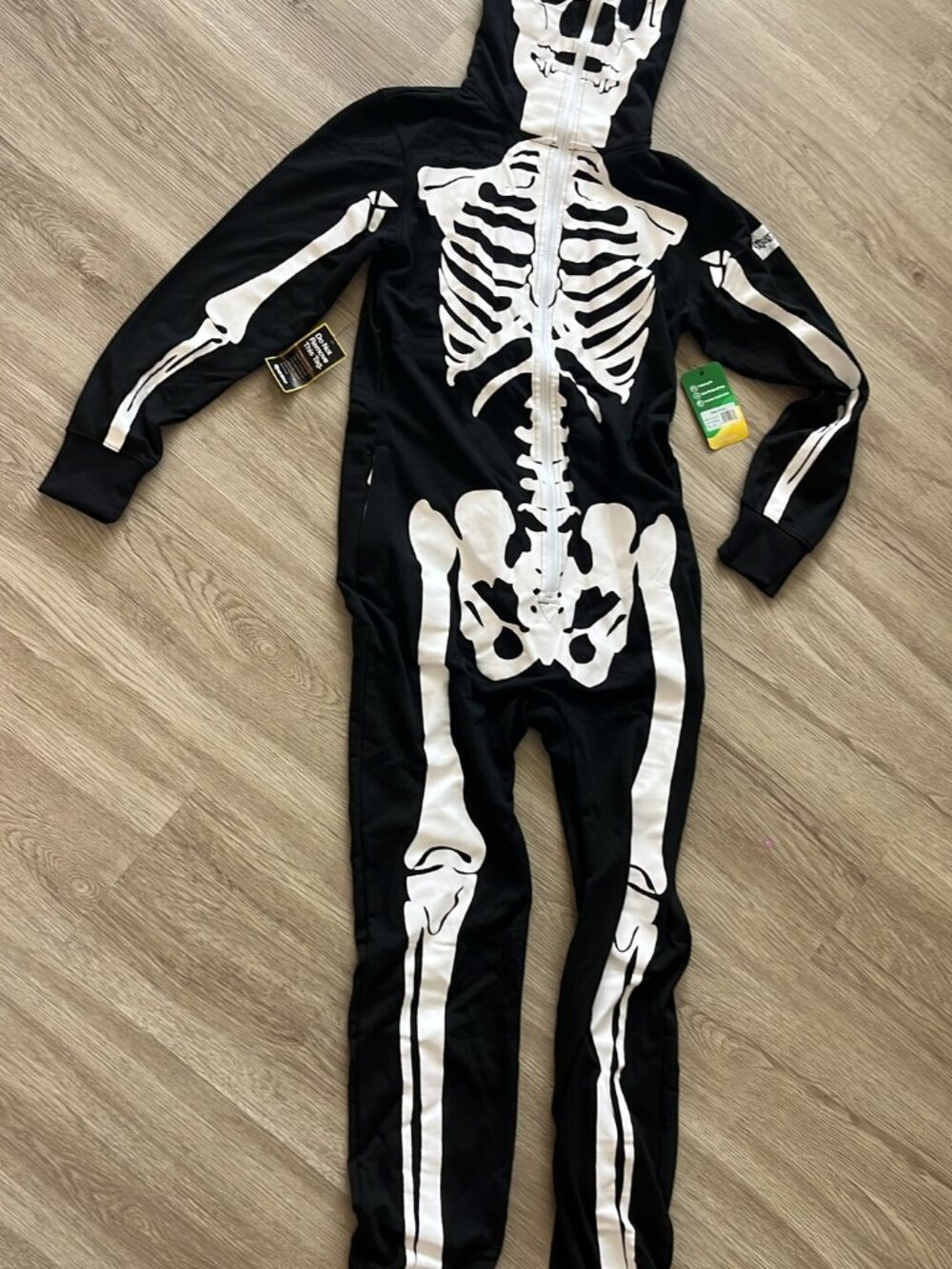 Tipsy Elves Hooded Skeleton Onesie XS Unisex NWT